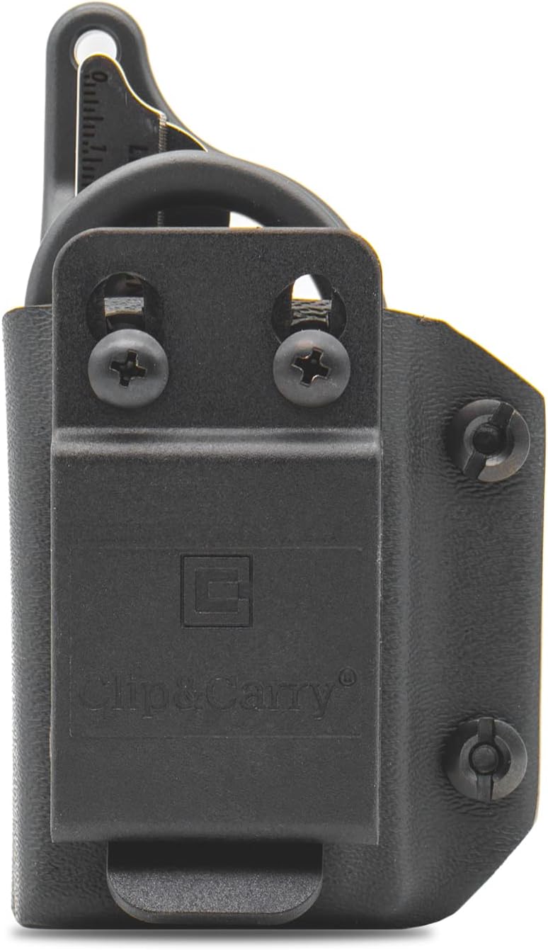 Clip & Carry Kydex – Funda multiherramienta para tijeras de trauma de respuesta Raptor de cuero – Fabricado en Estados Unidos (multiherramienta no