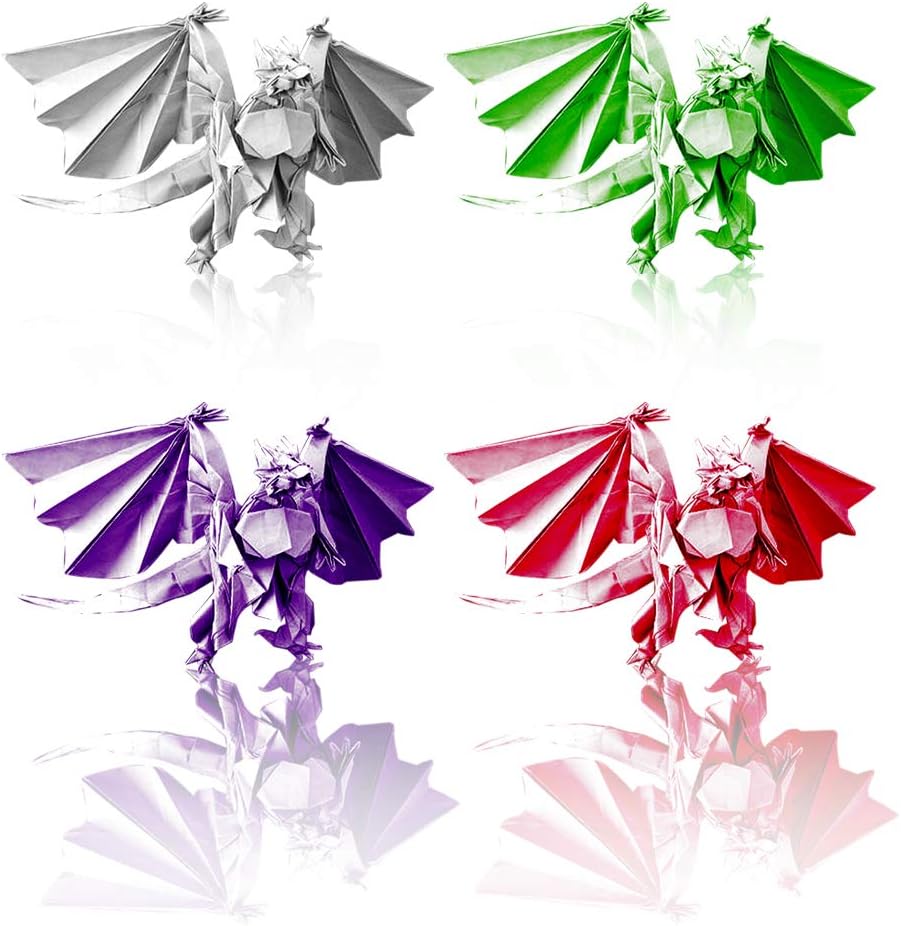 140 hojas de papel plegable de cartulina de color metalizado, hojas de origami para tarjetas de bricolaje, papel de invitación y álbum de recortes,
