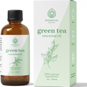 Aceite esencial de té verde  Aceite esencial 100% sin diluir de grado premium  para aromaterapia, jabones, lociones y velas  Vegano y libre de Aceite esencial de té verde  Aceite esencial 100% sin diluir de grado premium  para aromaterapia, jabones, lociones y velas  Vegano y libre de