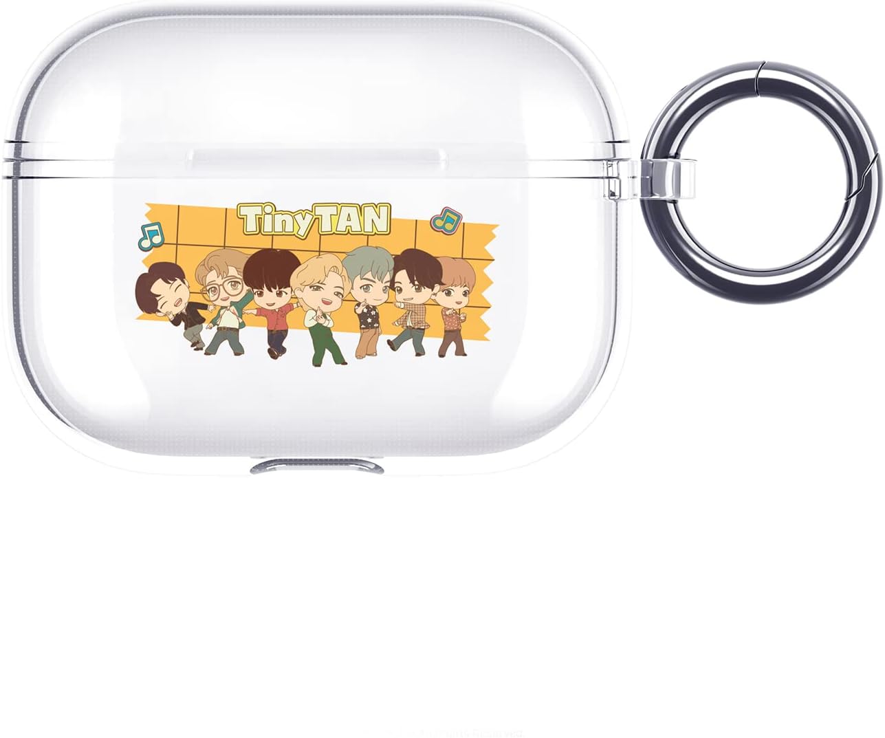 iFace TinyTAN – Linda funda para AirPods Pro – Dynamite Funda transparente de anime para Apple AirPods Pro Mercancía oficial con diseño TinyTan