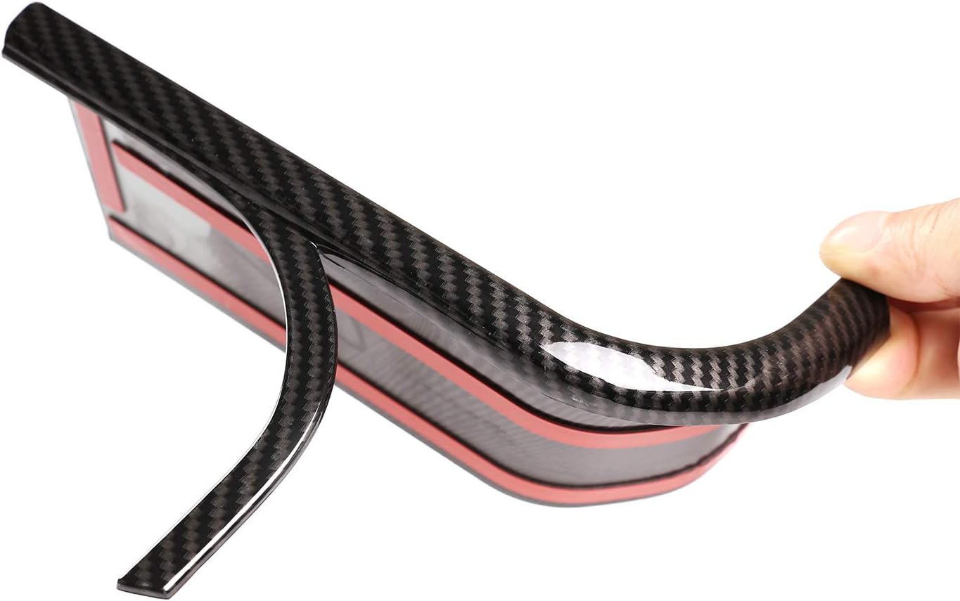 CHEYA Cubierta decorativa para tablero de instrumentos de automóvil ABS para Land Rover Defender 110 2020 (estilo de fibra de carbono)