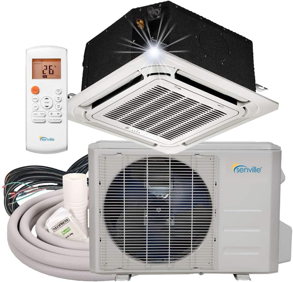Senville SENA-12IC-Z 12000 BTU Aire acondicionado de techo sin conductos y bomba de calor