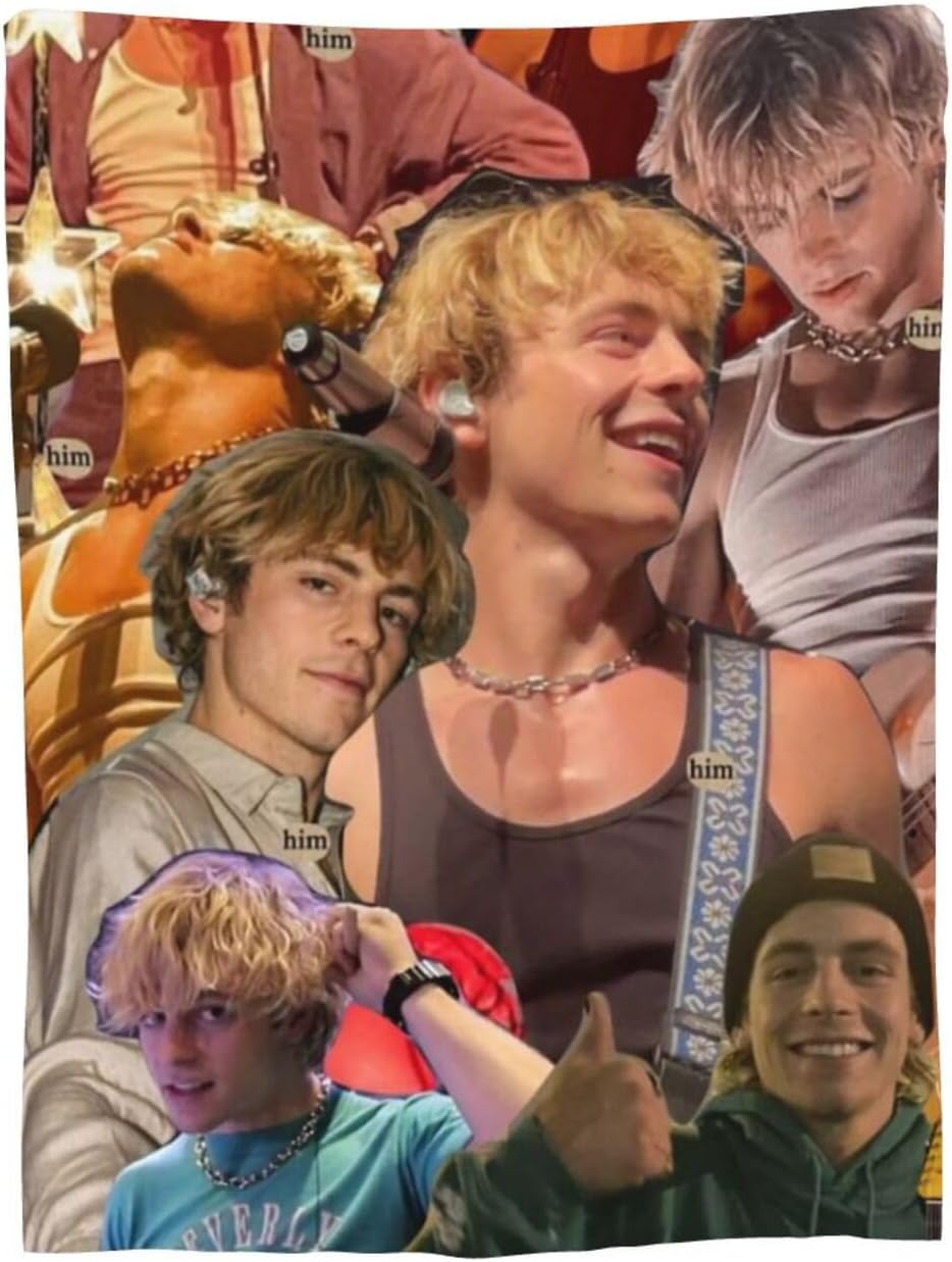 Ross Lynch – Manta de forro polar, suave, ligera, antiestática, 3 tamaños