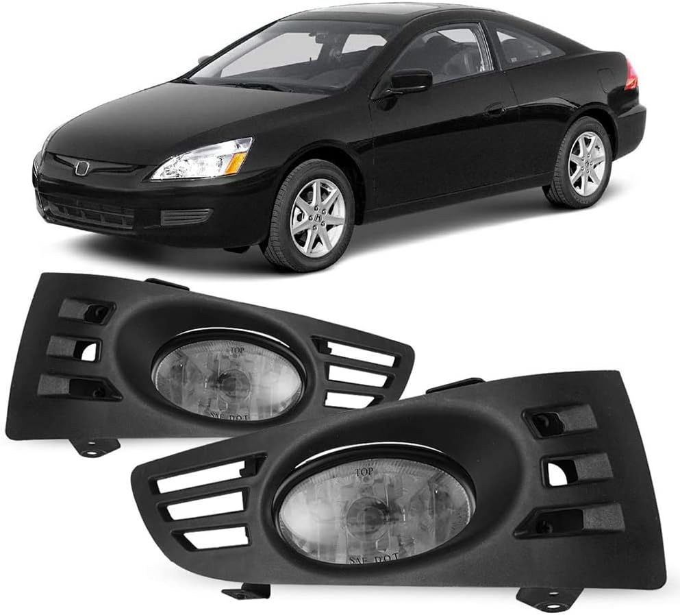 Winjet Luz antiniebla compatible con Honda Accord 2 puertas Coupe 2003 2004 2005 – Luces antiniebla de conducción + interruptor + kit de cableado