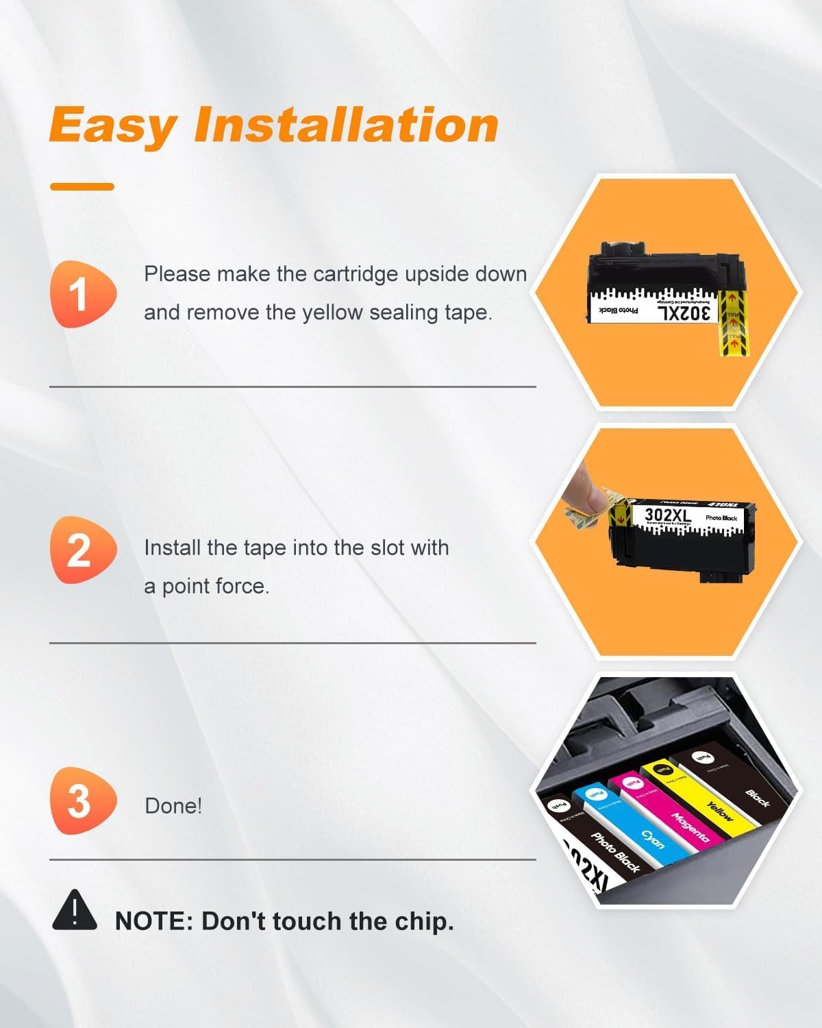 MILEKO Cartuchos de tinta 302XL remanufacturados de repuesto para Epson 302 cartuchos de tinta 302 XL T302 T302XL para funcionar para impresoras