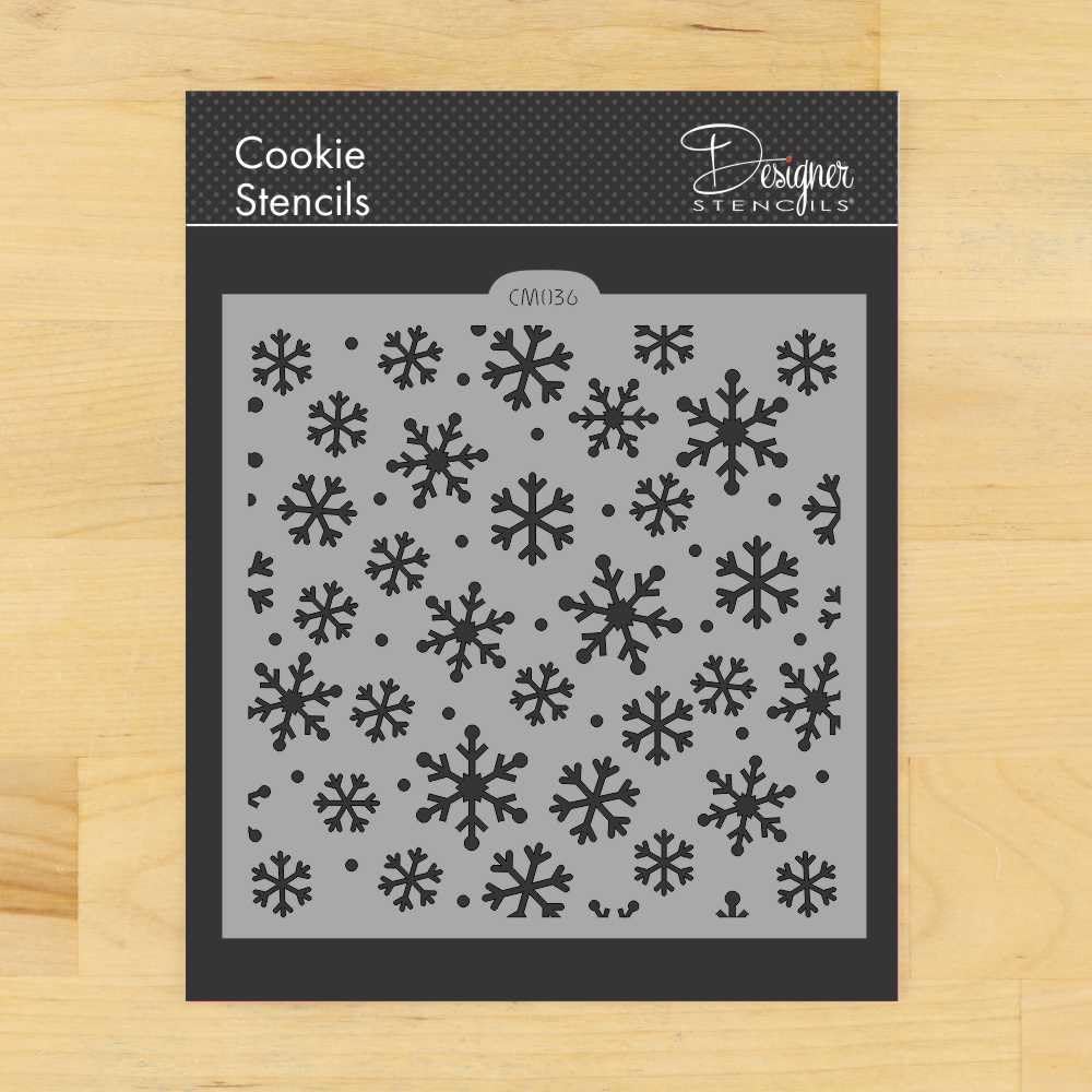 Plantilla de galletas y manualidades de copos de nieve CM036 por Designer Stencils