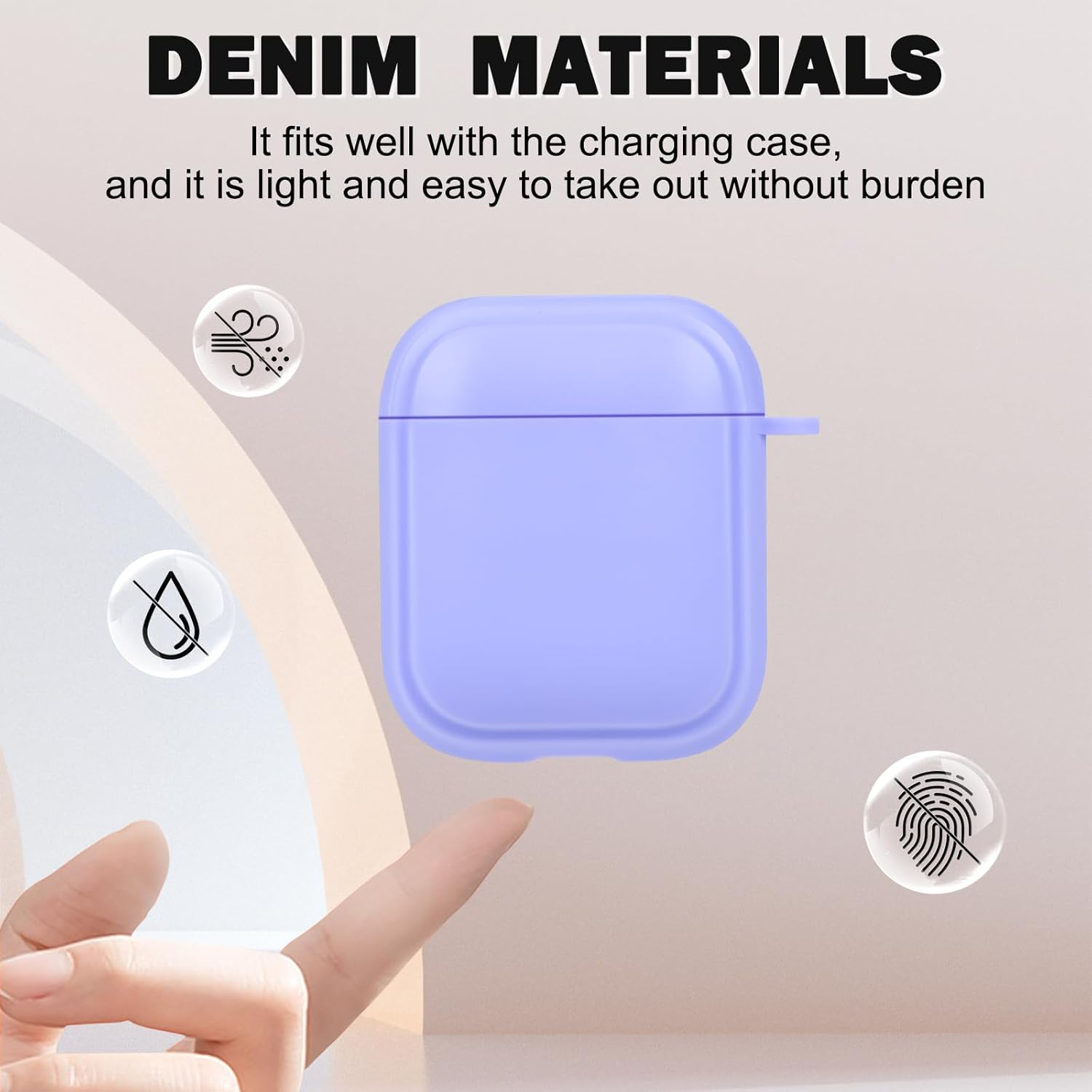 Bonita funda para AirPods 1 y 2 con llavero de corazón de mariposa brillante con purpurina, protección de cuerpo completo de silicona suave a prueba