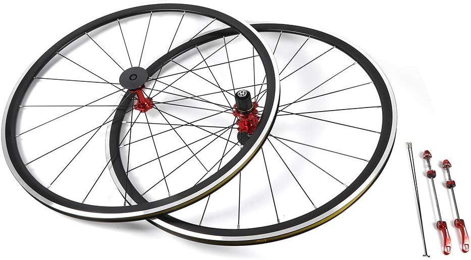 700C Bicicleta de carretera doble aleación de aluminio neumáticos con ruedas delanteras y traseras par de ruedas 7891011 velocidad