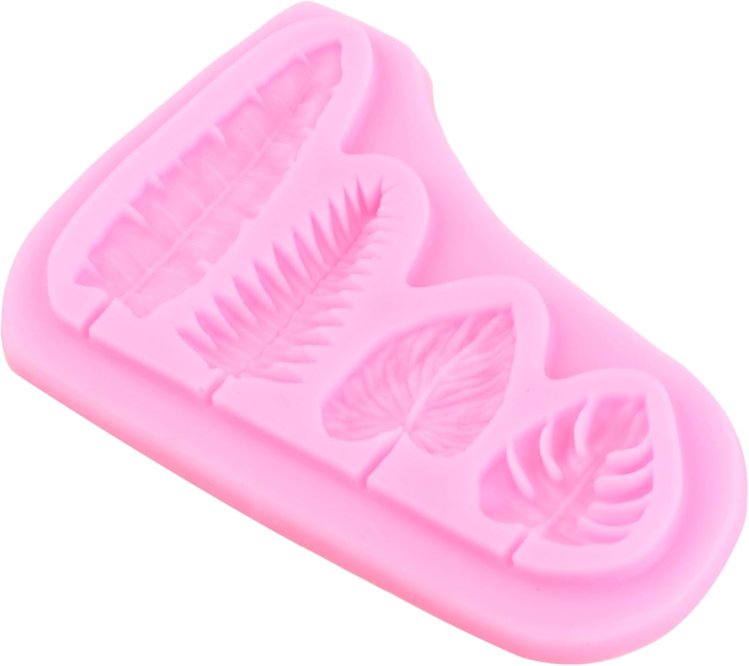 Moldes de silicona de hojas de tortuga hawaiana, hojas de palmera, hojas de plátano, chocolate, hojas tropicales, para decoración de pasteles,