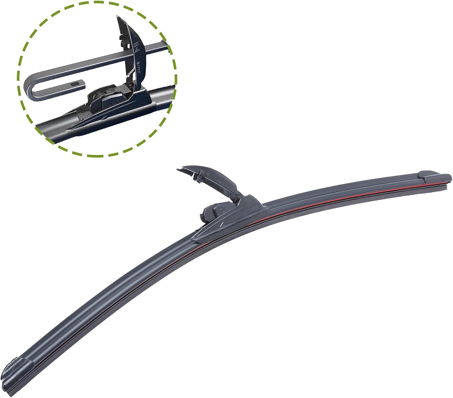 Limpiaparabrisas de calidad de fabricante original, de 24 + 24 pulgadas, repuesto prémium para limpiaparabrisas para todas las estaciones, para