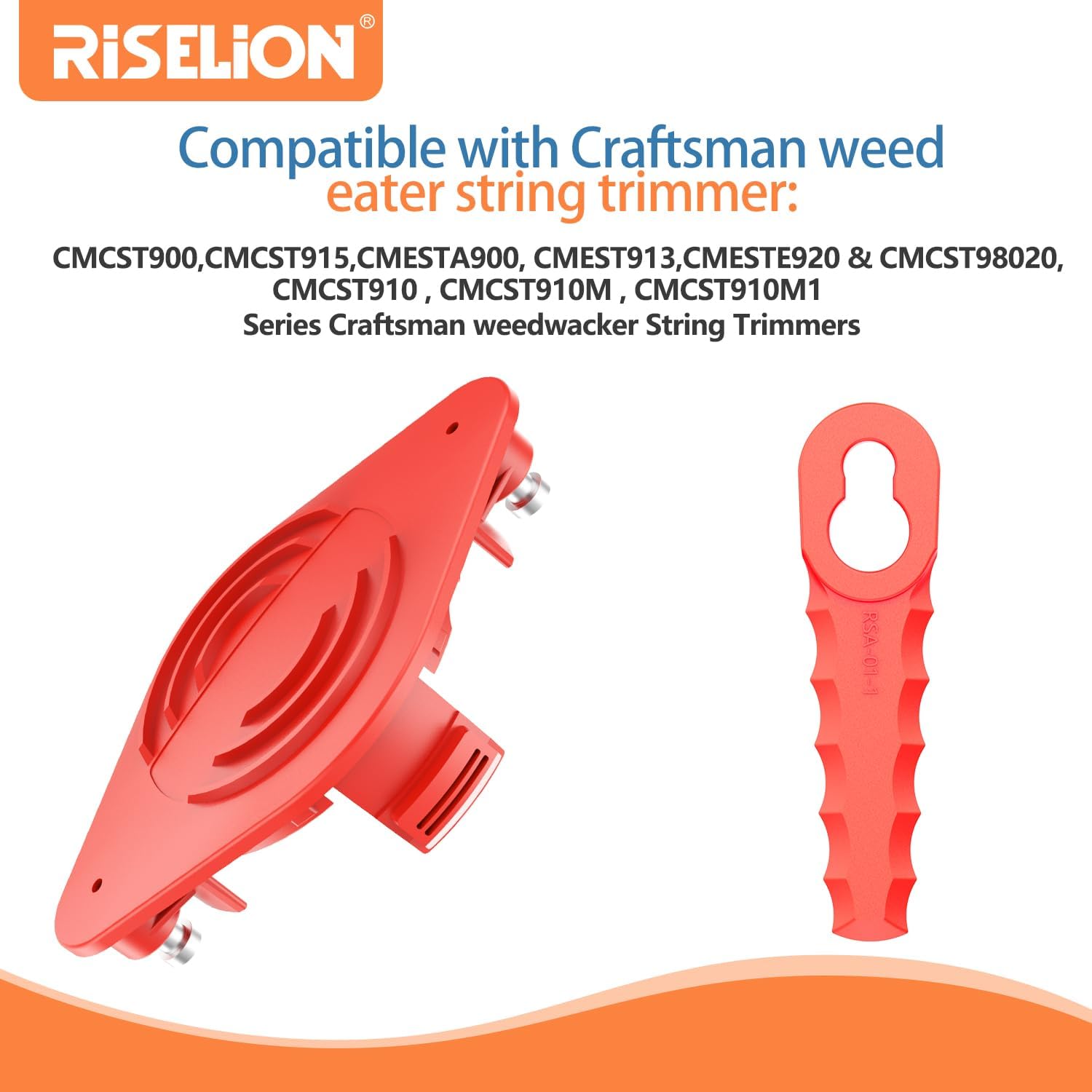 RISELION CRAFYSMAN – Carrete de repuesto para cabezal de recortadora con cuchillas, sistema de autoalimentación CRAFYSMAN CMZST065 duradero (1
