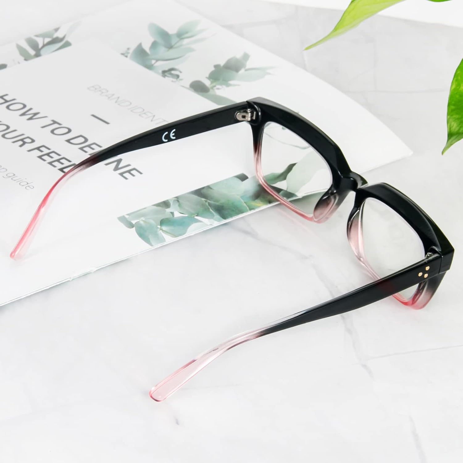 REAVEE Paquete de 2 lentes de lectura de gran tamaño estilo Oprah para mujeres y hombres, bloqueo de luz azul, estilo retro cuadrado grande