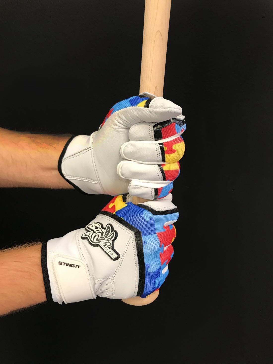 Stinger Sports Guantes de bateo Sting Squad  Guantes de béisbol y sóftbol para adultos y jóvenes, ultra suaves, duraderos, transpirables, piel de