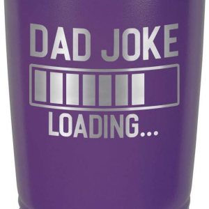 Dad Joke Loading Purple Vaso de bebida de 20 oz con pajita Taza de viaje grabada con láser Comparar con Yeti Rambler Idea de regalo para papá Dad Joke Loading Purple Vaso de bebida de 20 oz con pajita Taza de viaje grabada con láser Comparar con Yeti Rambler Idea de regalo para papá