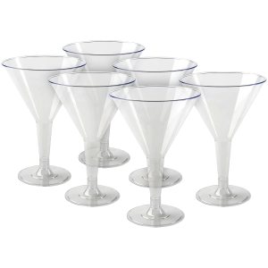 Elegantes tazas de Martini de plástico transparente, 6 onzas (6 unidades) – Vasos de cóctel de plástico de alta calidad y vasos de fiesta, Elegantes tazas de Martini de plástico transparente, 6 onzas (6 unidades) – Vasos de cóctel de plástico de alta calidad y vasos de fiesta,