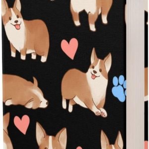 FOR U DESIGNS Lindas fundas para libros de perro Corgi, fundas elásticas para libros de texto, fundas de libros duros, diseño reutilizable, fundas FOR U DESIGNS Lindas fundas para libros de perro Corgi, fundas elásticas para libros de texto, fundas de libros duros, diseño reutilizable, fundas