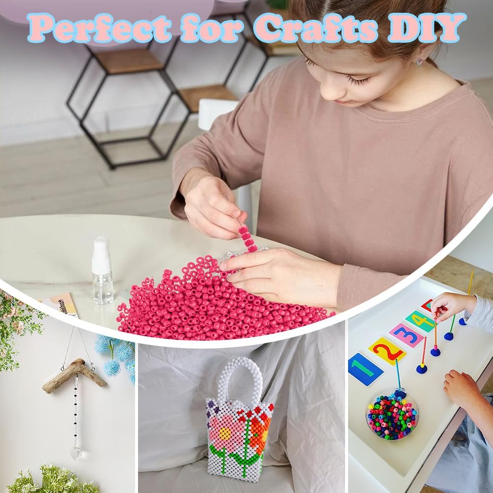 1100 cuentas de poni, cuentas para hacer joyas, cuentas para hacer pulseras, cuentas para hacer pulseras de la amistad, kit de cuentas para