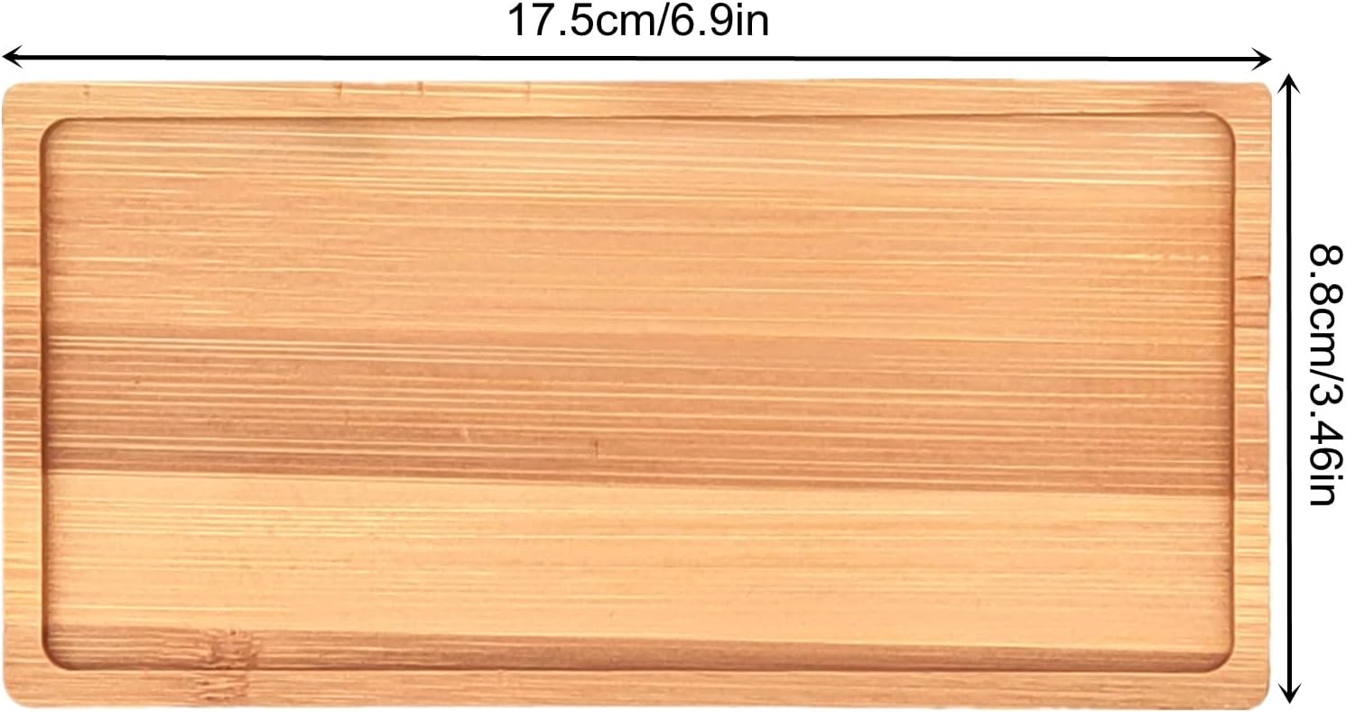 4 posavasos de bambú de mosaico para manualidades, bandejas de base en blanco, posavasos para beber, posavasos para plantas, placa de arte,