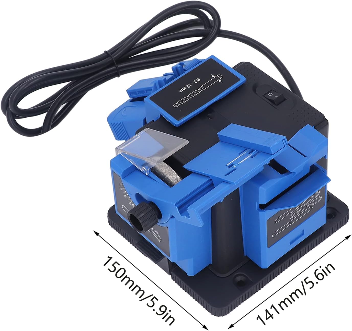 Afilador de tareas múltiples 65W Scissor Drill Amoladora eléctrica para el hogar Cortador eléctrico afiladora para moler