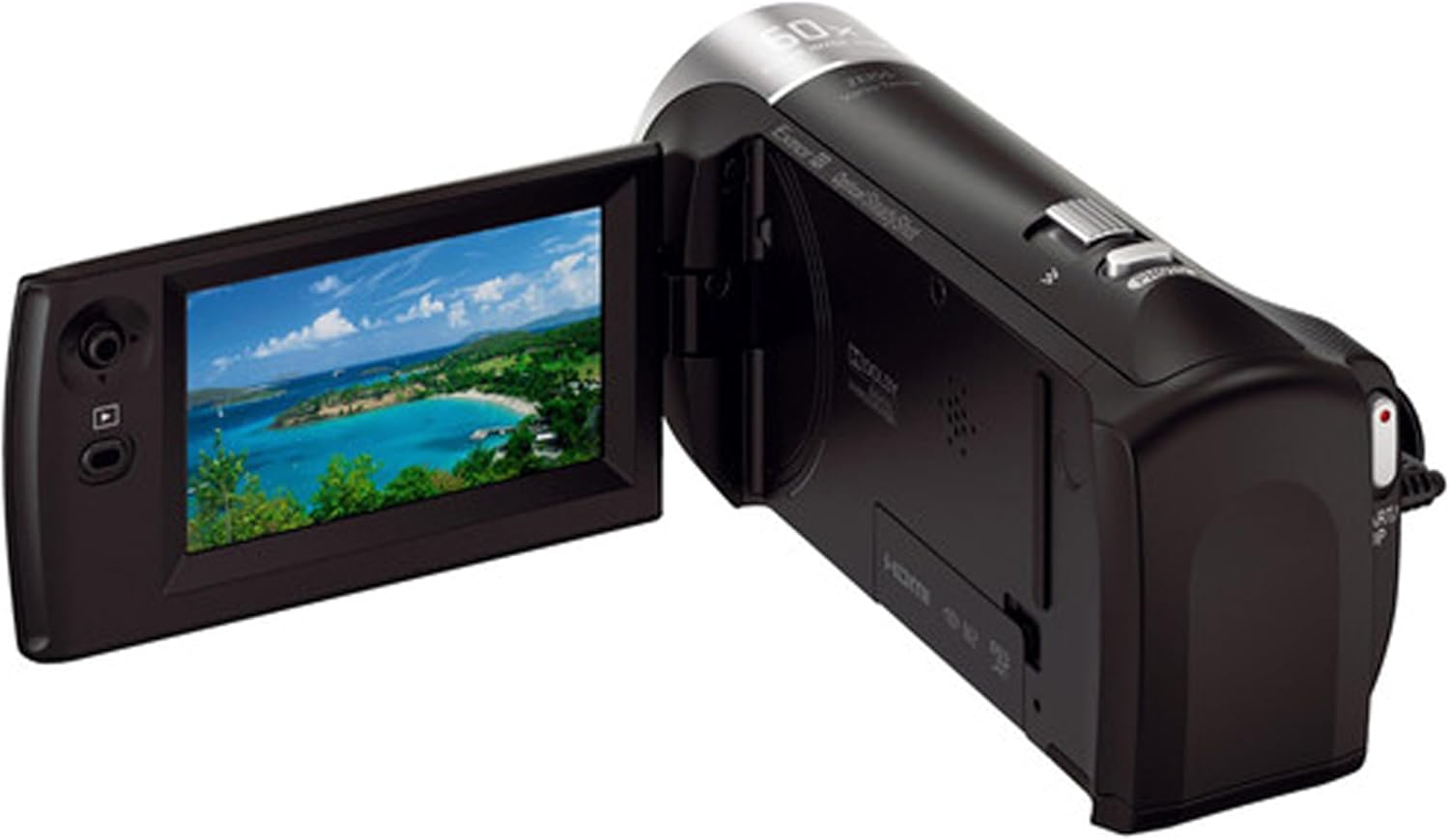 HDR-CX405 HD Handycam con dos tarjetas SD de 32 GB + batería extra + editor de ropa suave de vídeo e imagen y más