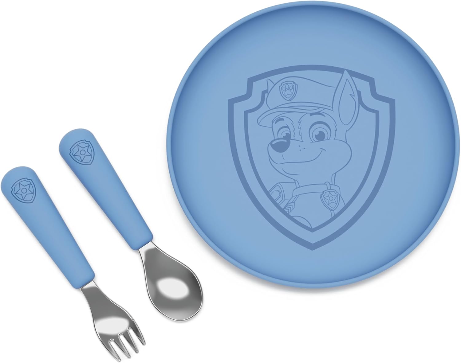 Lalo PAW Patrol – Juego de platos y utensilios para niños, apto para lavavajillas, sin BPA durante más de 12 meses, incluye plato, cuchara