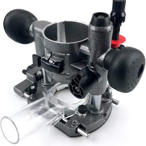 ERYUE Base de enrutador, soporte de enrutador de inmersión de aluminio compacto de fresado de la máquina de recorte de la base de recorte de fresado ERYUE Base de enrutador, soporte de enrutador de inmersión de aluminio compacto de fresado de la máquina de recorte de la base de recorte de fresado