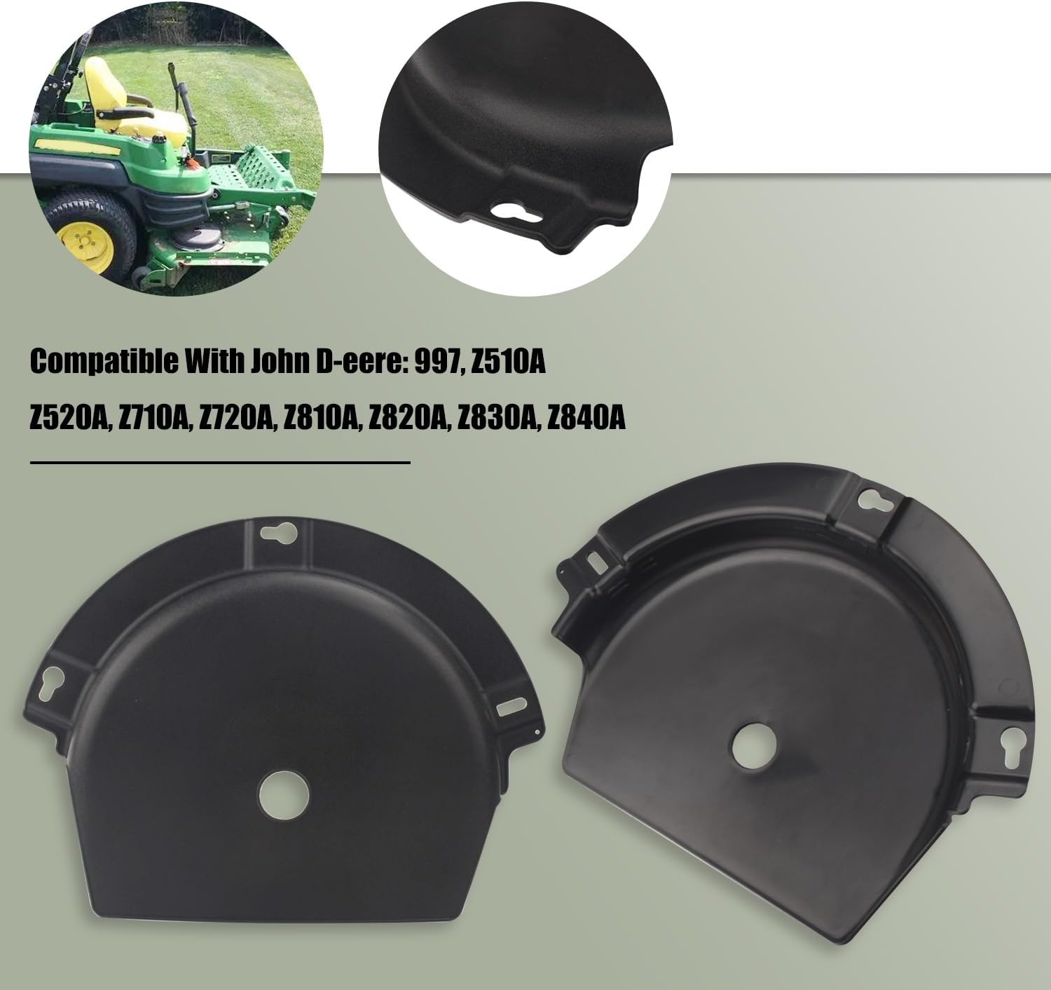 ZHIXING TCU23581 TCU21241 Protector de cinturón de cubierta compatible con John D-eere Z510 Z520 Z710 Z810 Z950A Z950M Z950R Z860 Z910 Z925 Z950