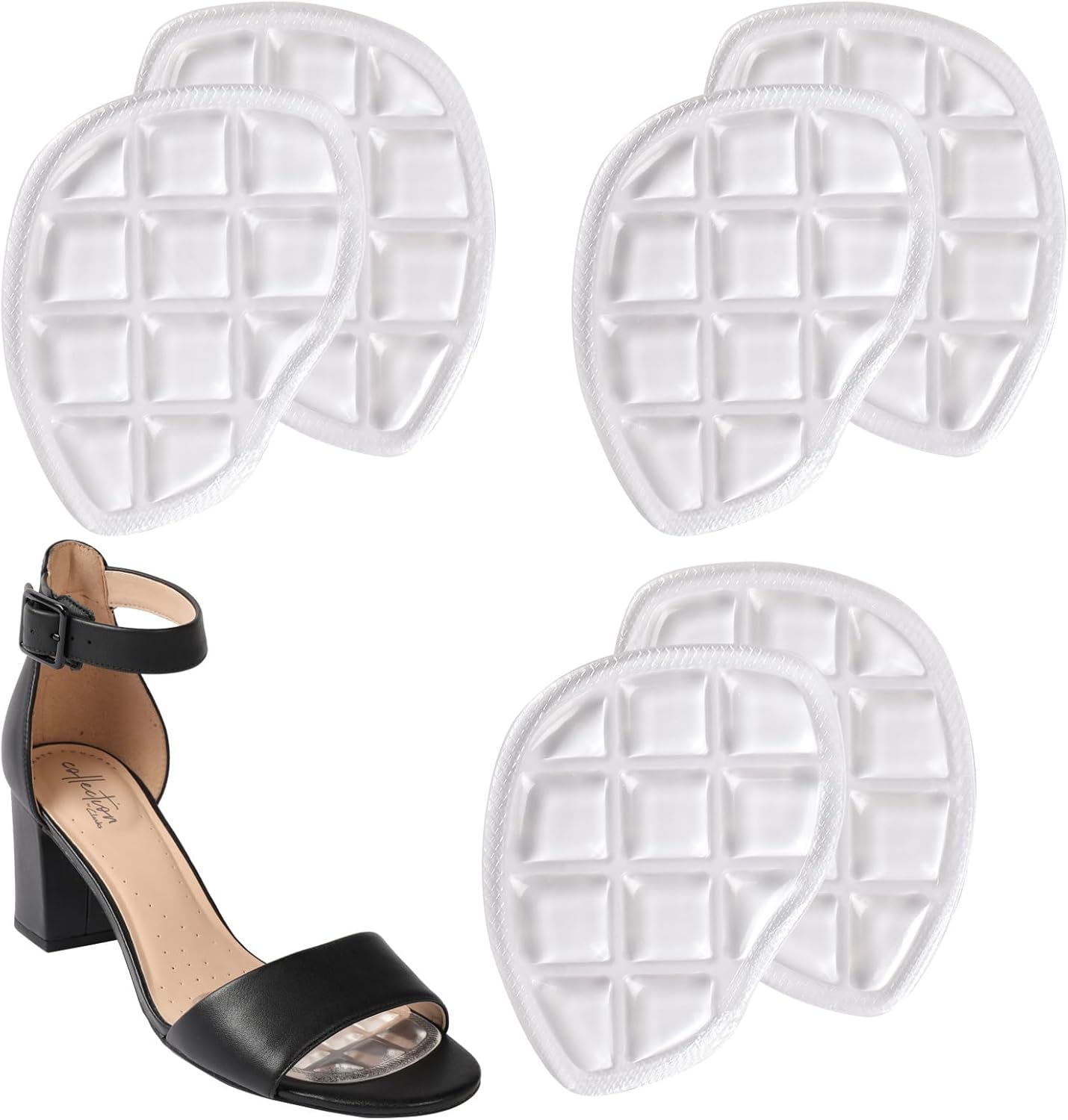 Almohadillas metatarsianas para mujer, inserciones de talón para mujer, almohadillas de talón para evitar que los pies se deslicen hacia adelante,
