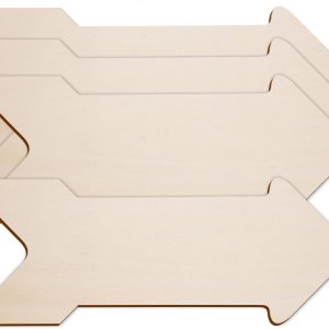 4 piezas de madera con forma de flecha sin terminar, flecha en blanco, placa de madera para colgar, rebanada de flecha de madera grande para 4 piezas de madera con forma de flecha sin terminar, flecha en blanco, placa de madera para colgar, rebanada de flecha de madera grande para