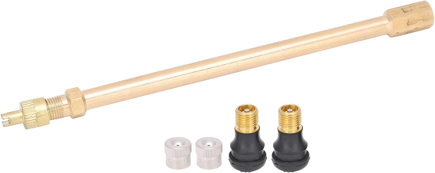 Válvula sin cámara, práctica válvula de neumático anticorrosión al vacío sin cámara con tubo de extensión multifuncional, accesorio para bicicleta