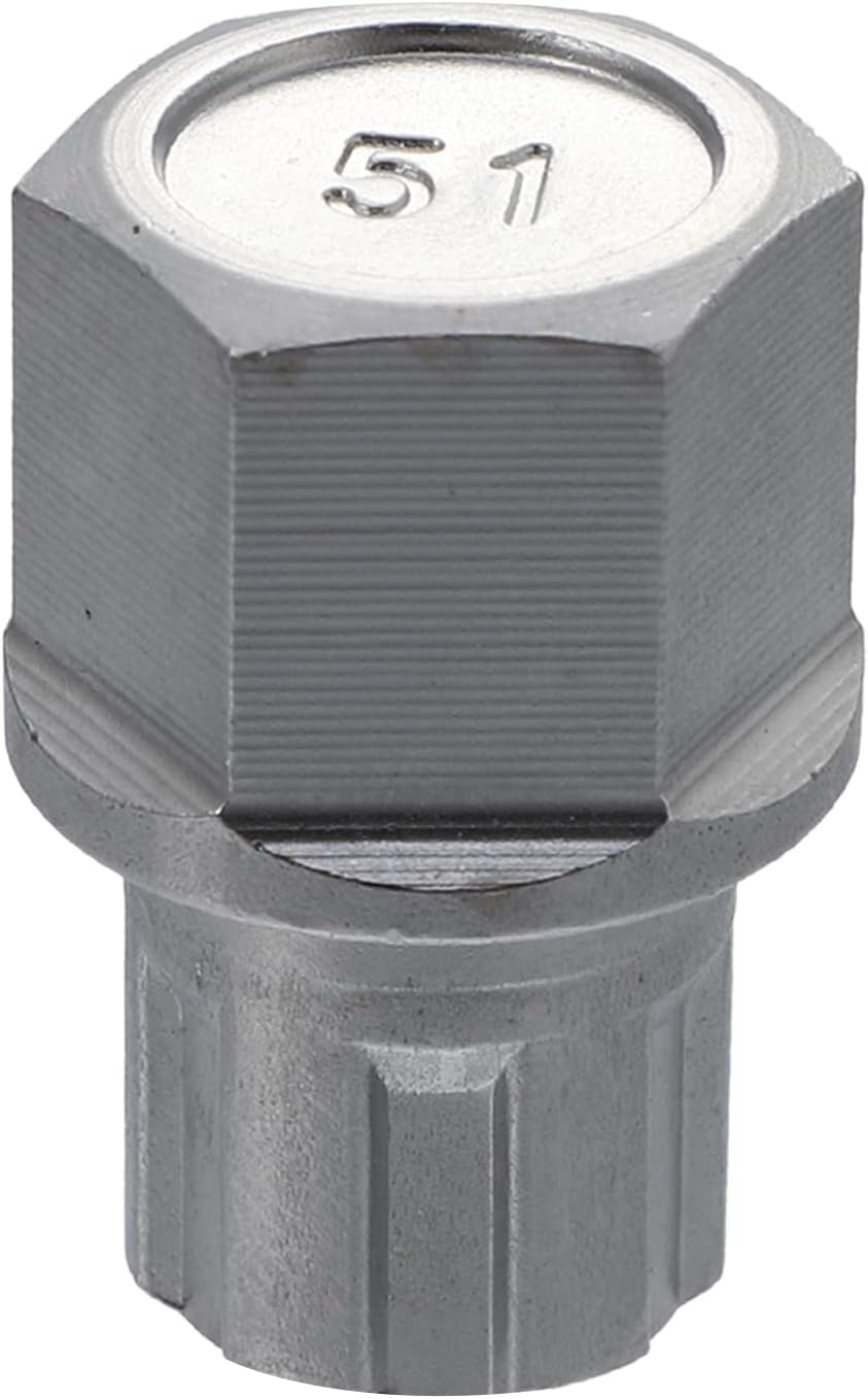 X AUTOHAUX Tuerca de llave de bloqueo de rueda de automóvil 6PT para Volkswagen para VW JettaPassatGolfRabbitGTI para Audi Spline llaves hexagonales