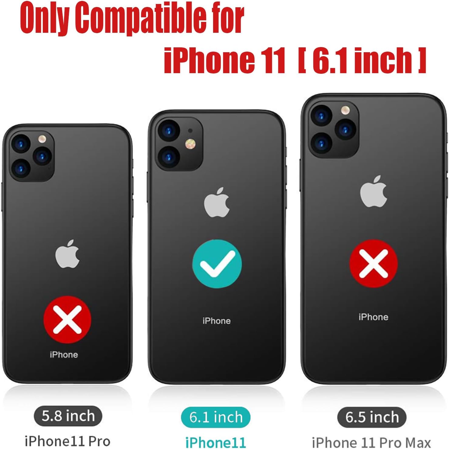 Funda de batería para iPhone 11, actualizada 10000mAh recargable portátil con carga inalámbrica compatible con iPhone 11 (6.1 pulgadas) con cargador