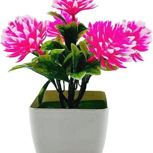 Decoración para plantas falsas, maceta, 1 juego de flores artificiales en maceta realista para bodas y recepción, plástico, diseño de bonsái para el Decoración para plantas falsas, maceta, 1 juego de flores artificiales en maceta realista para bodas y recepción, plástico, diseño de bonsái para el