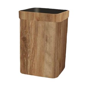 Fenteer Cubo de basura de grano de madera con capacidad para residuos, papelera de reciclaje para oficina, cocina, dormitorio, sala de estar, 9.6 x Fenteer Cubo de basura de grano de madera con capacidad para residuos, papelera de reciclaje para oficina, cocina, dormitorio, sala de estar, 9.6 x