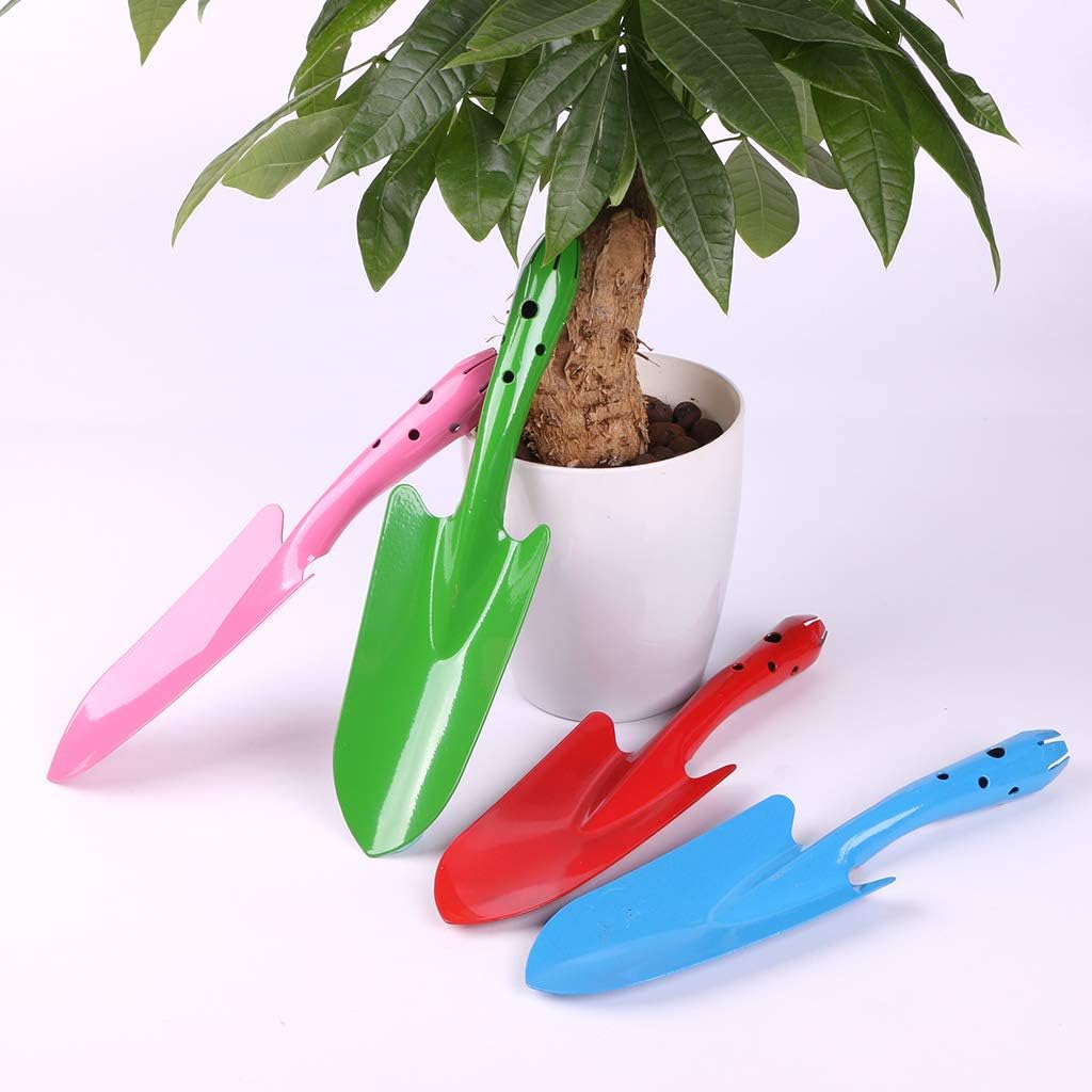 Palas de mano para niños, de 11 pulgadas, juego de pala de playa con recubrimiento en polvo, palas de césped para uso en interiores y exteriores