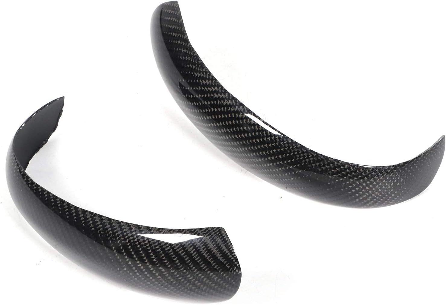 Fydun Cubierta de espejo retrovisor interior automotriz Add-On Fit para Cayman 997 911 987 2pcs fibra de carbono