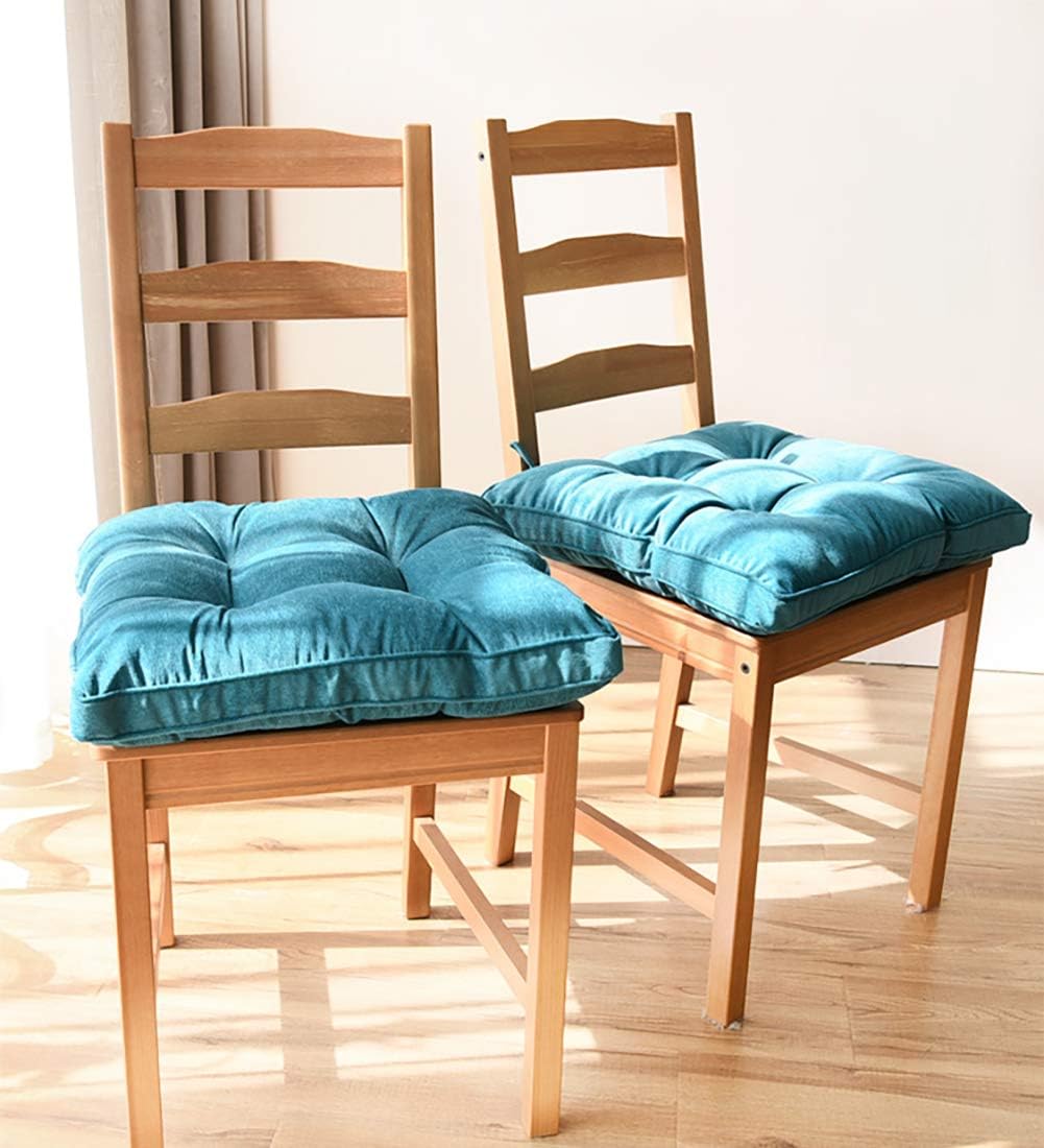 Tiita – Almohada cuadrada para el suelo, cojín de asiento grueso para yoga, meditación, sala de estar, balcón, oficina, exterior, 22 x 22 pulgadas.