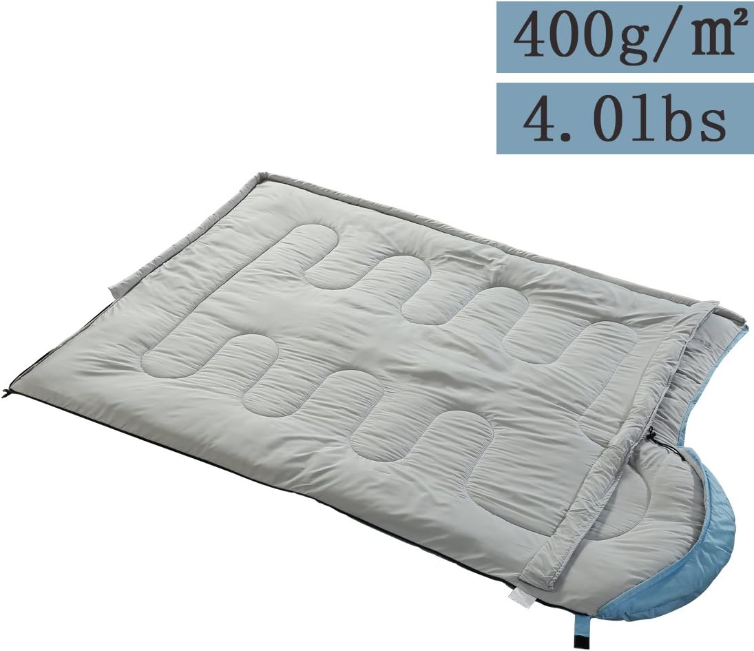 FARLAND Sacos de dormir de 20  para adultos, adolescentes y niños con saco de compresión portátil y ligero para campamento de 3 a 4 estaciones,