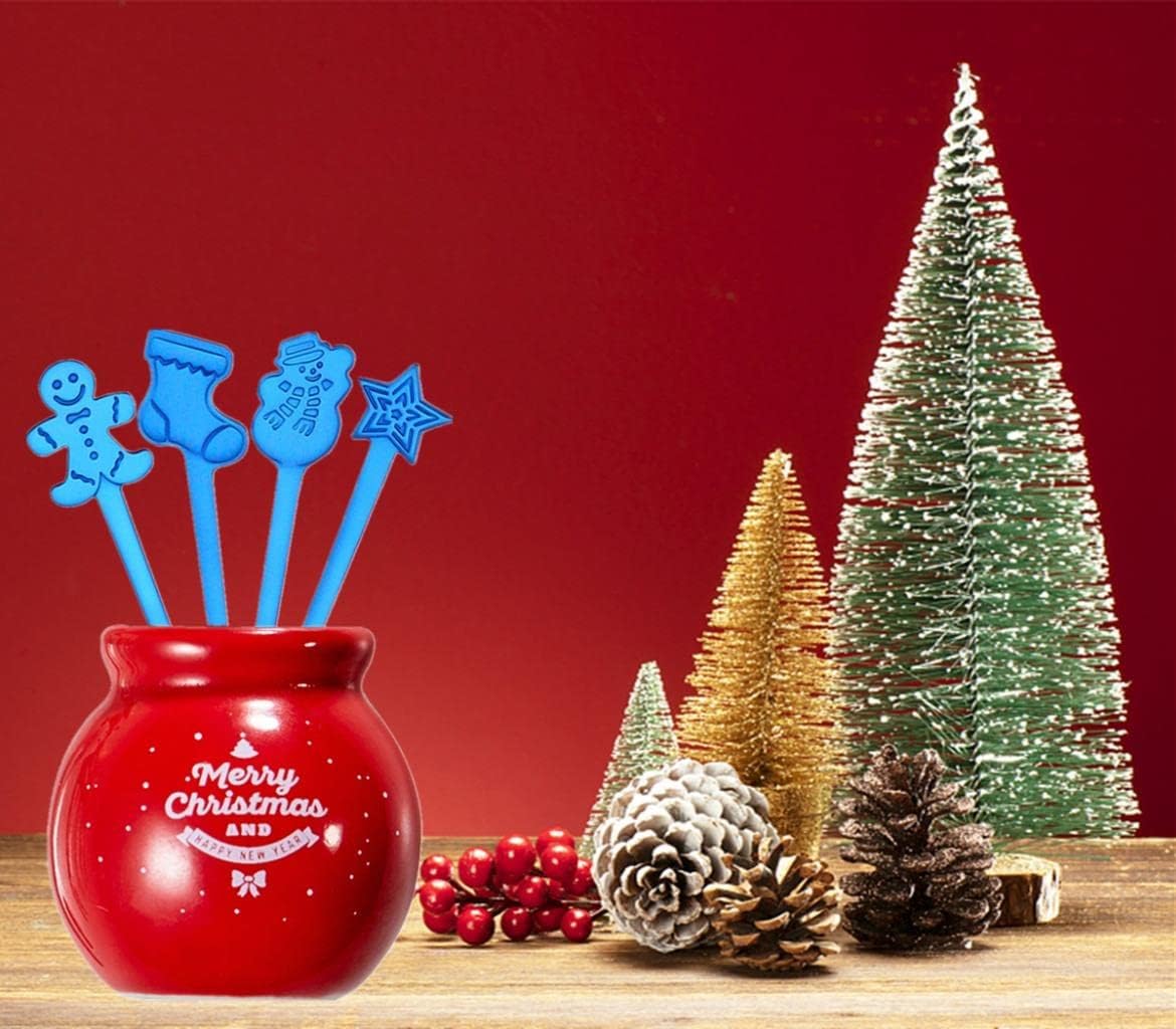8 cucharas de Navidad de acero inoxidable para té, sopa de leche, café, cucharas para mezclar, postre, pastel, helado, decoración de vajilla de