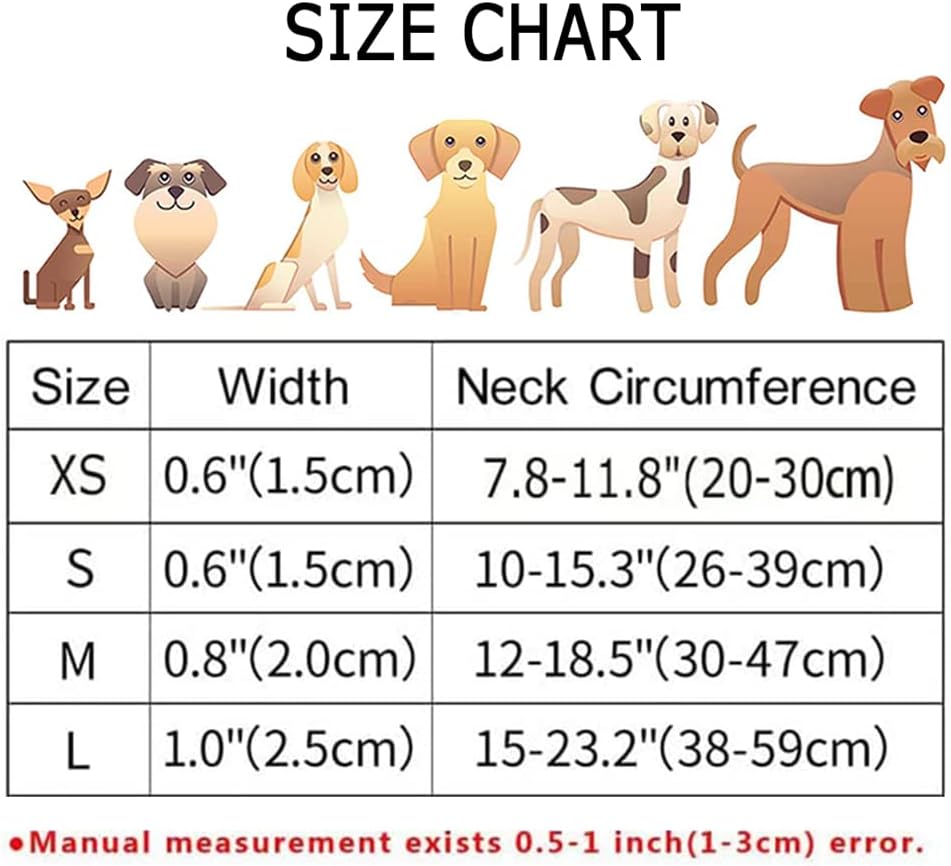 Moonpet Collares para perros pequeños, pequeños, medianos y grandes, unisex, diseño lindo para niños, niñas, collar para mascotas, suave, ajustable,