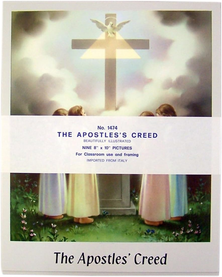 Apostle’s Creed – Juego de pósteres de cartulina ilustrada, 9 piezas, 10 pulgadas