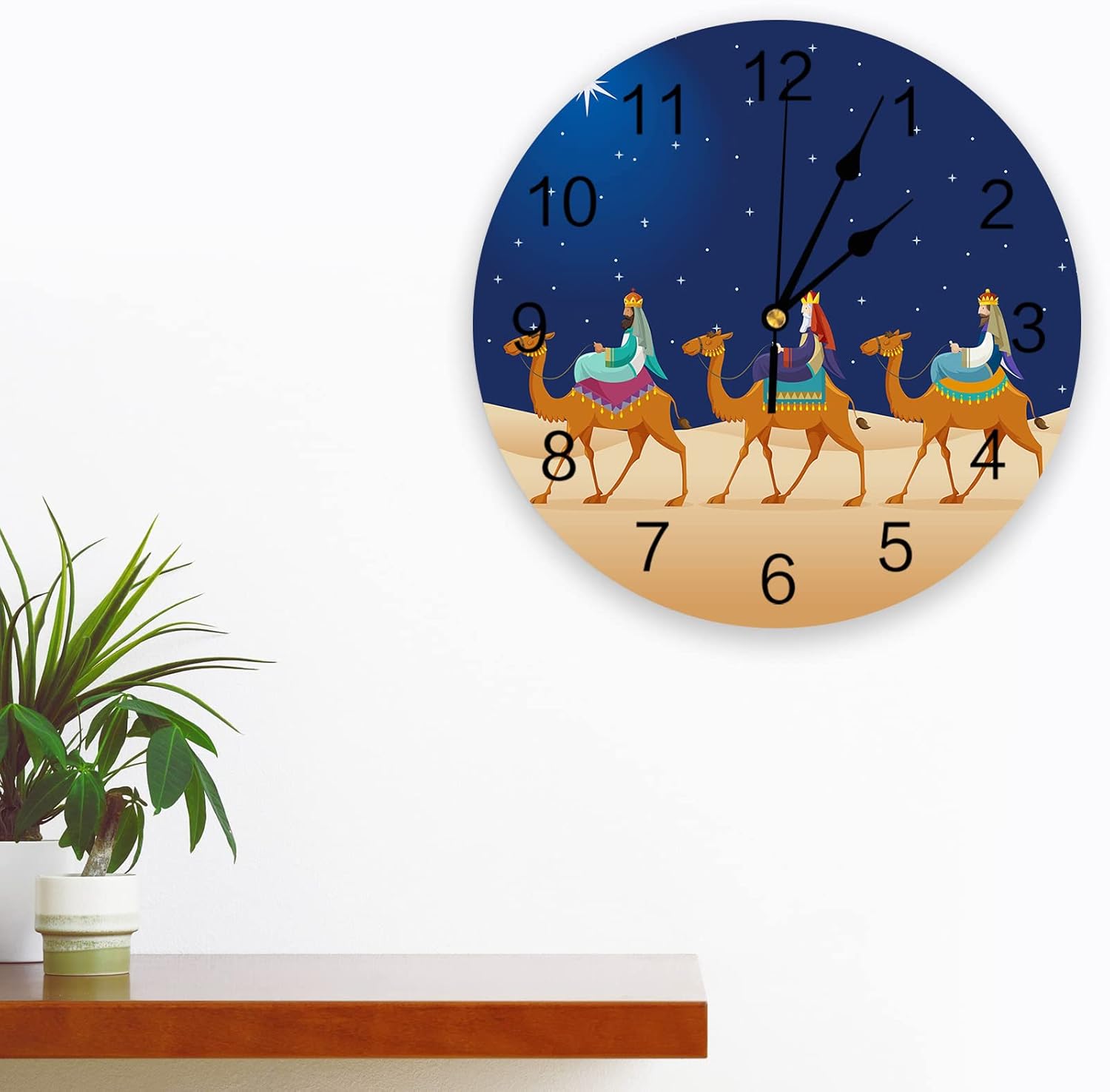 Silent – Reloj de pared decorativo sin tictac para cocina, dormitorio, baño, oficina, sala de estar, lavandería, hogar, funciona con pilas, reloj de