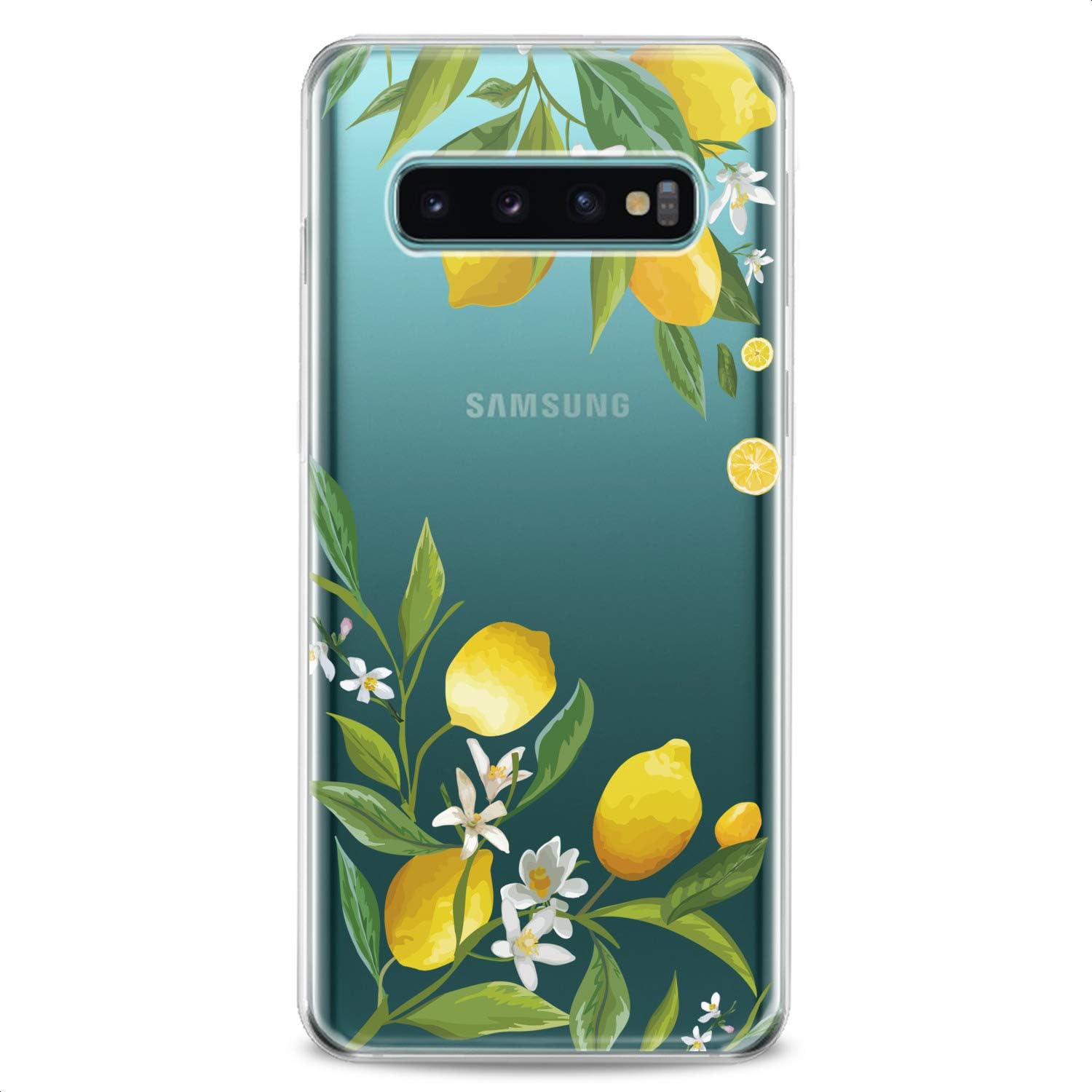Funda compatible con Samsung S23 S22 Plus S21 FE Ultra S20+ S10 Note 20 5G S10e S9 Slim Fit Patrón Teléfono Frutas Tropical Flexible Silicona