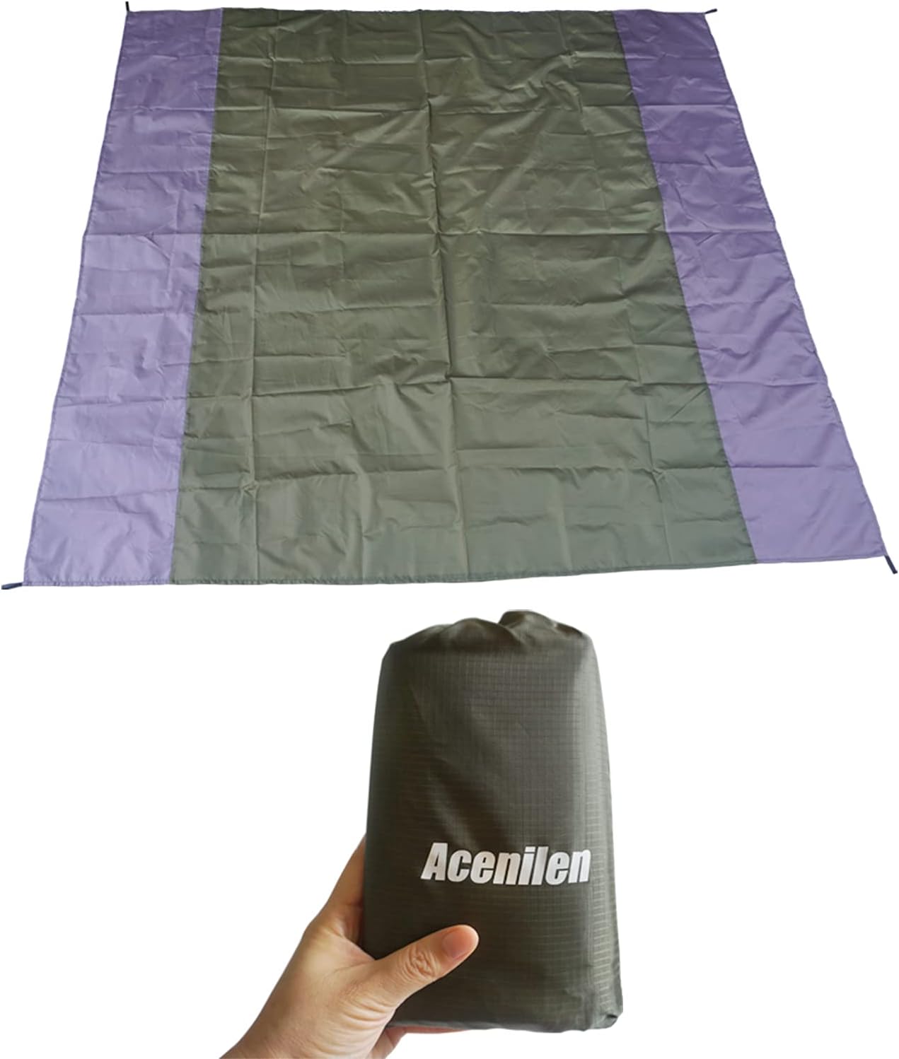 Huella de la tienda, 1-4 personas, impermeable, lona de campamento, ligera, para mochileros, senderismo, playa, picnic