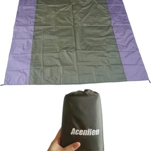 Huella de la tienda, 1-4 personas, impermeable, lona de campamento, ligera, para mochileros, senderismo, playa, picnic Huella de la tienda, 1-4 personas, impermeable, lona de campamento, ligera, para mochileros, senderismo, playa, picnic