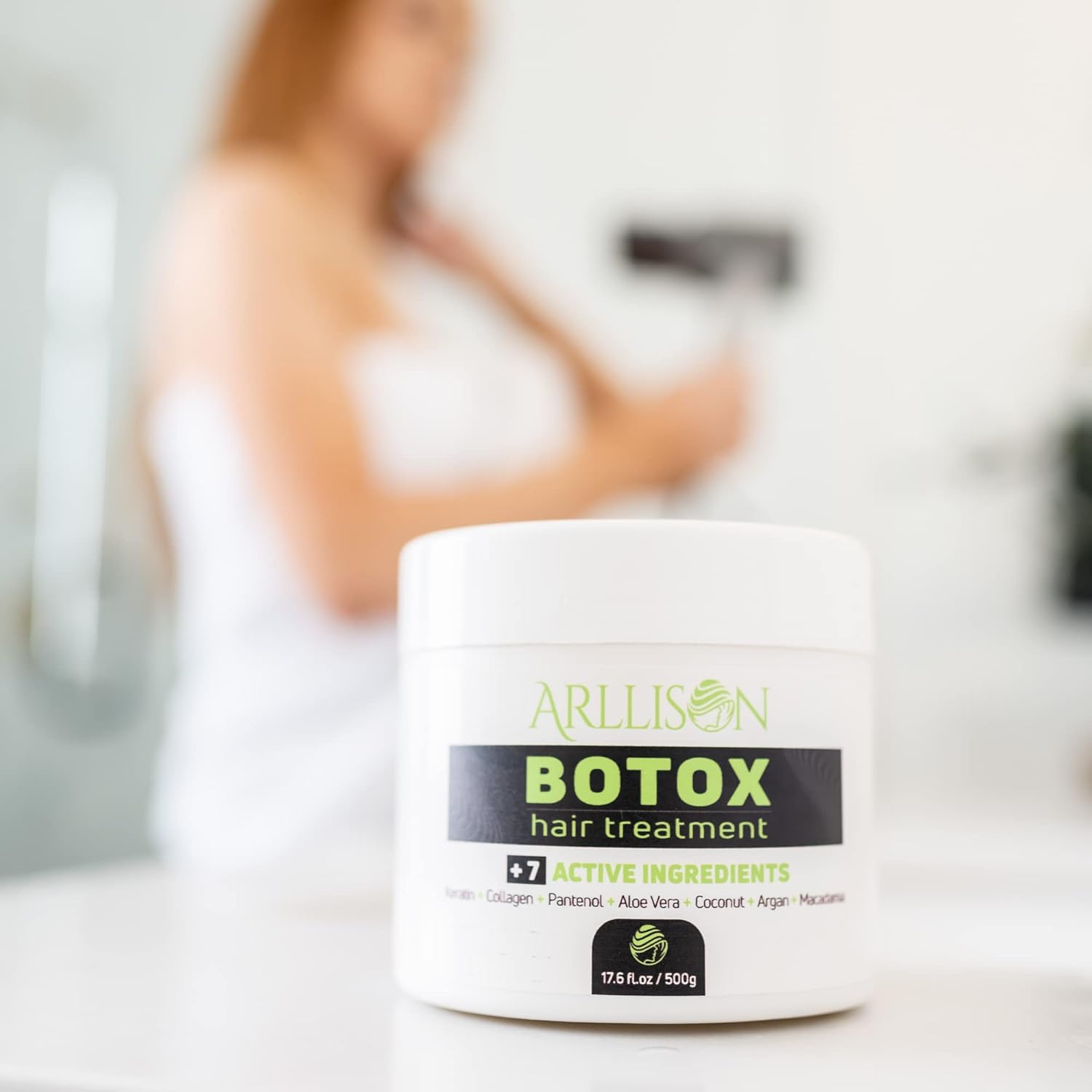 Arllison Tratamiento capilar Botox con antifrizz, cabello suave y brillante con hidratación profunda, sin formaldehído, suaviza, hidratante, añade