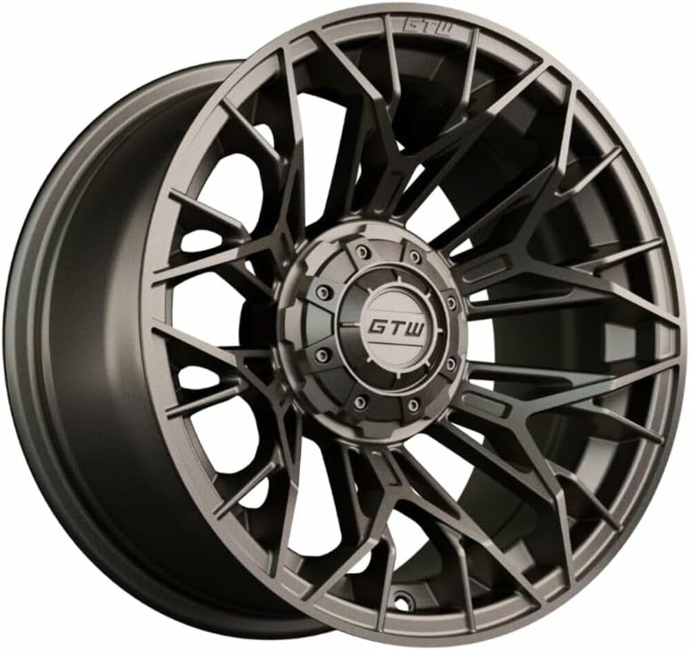 GTW Combo de ruedas y neumáticos para carrito de golf de 14 pulgadas  GTW Stellar ruedas de bronce mate en neumáticos Mamba Street 22530-14 (19″)