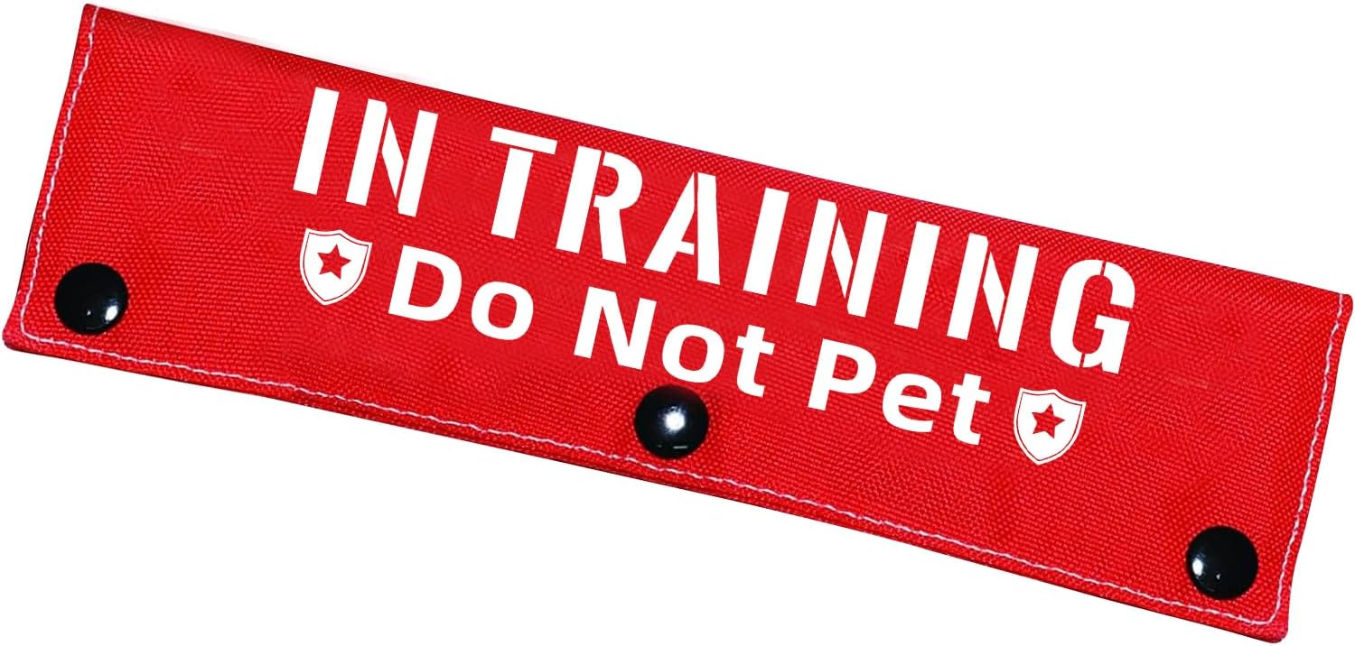 in Training Do Not Pet – Divertida correa roja para perro, envoltura de correa para perros que caminan, regalo para perros y dueños de perros