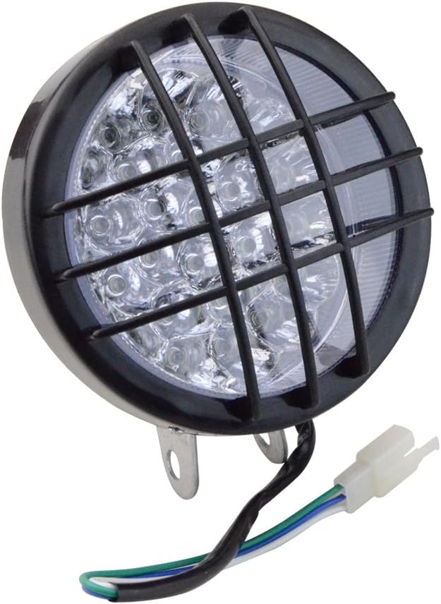GOOFIT Motocicleta LED faro delantero luz intermitente indicadores para 50cc 110cc 150cc scooter ciclomotor Quad ATV