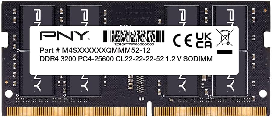 PNY Performance MN16GSD43200-TB MN16GSD43200-TB 16GB DDR4 DRAM 3200MHz (PC4-25600) CL22 (compatible con 2933MHz, 2666MHz, 2400MHz o 2133MHz) 1.2V